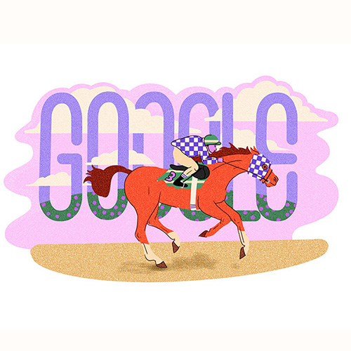 racing horse with a jokkey